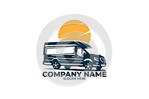 Minibus vector logo EPS 10 file
